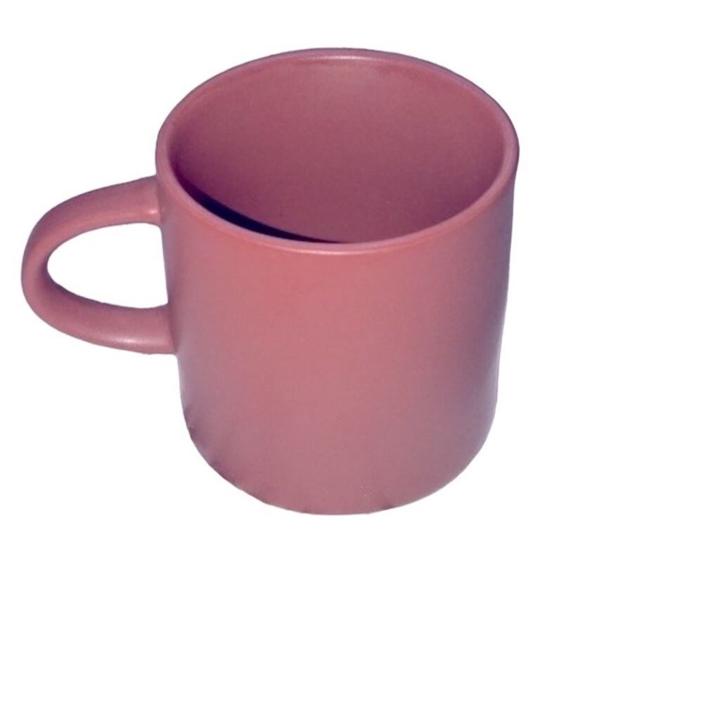 CB2 rust colored pottery mug